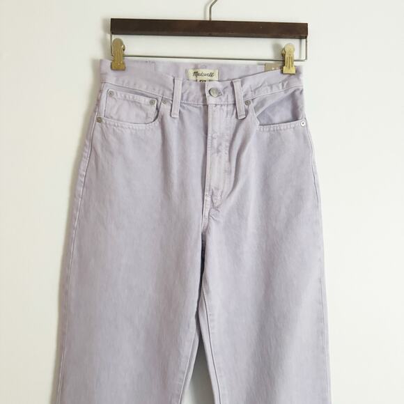 MADEWELL The Perfect Vintage Straight Jean Light Purple Lavender 26 ND520 - Picture 5 of 12